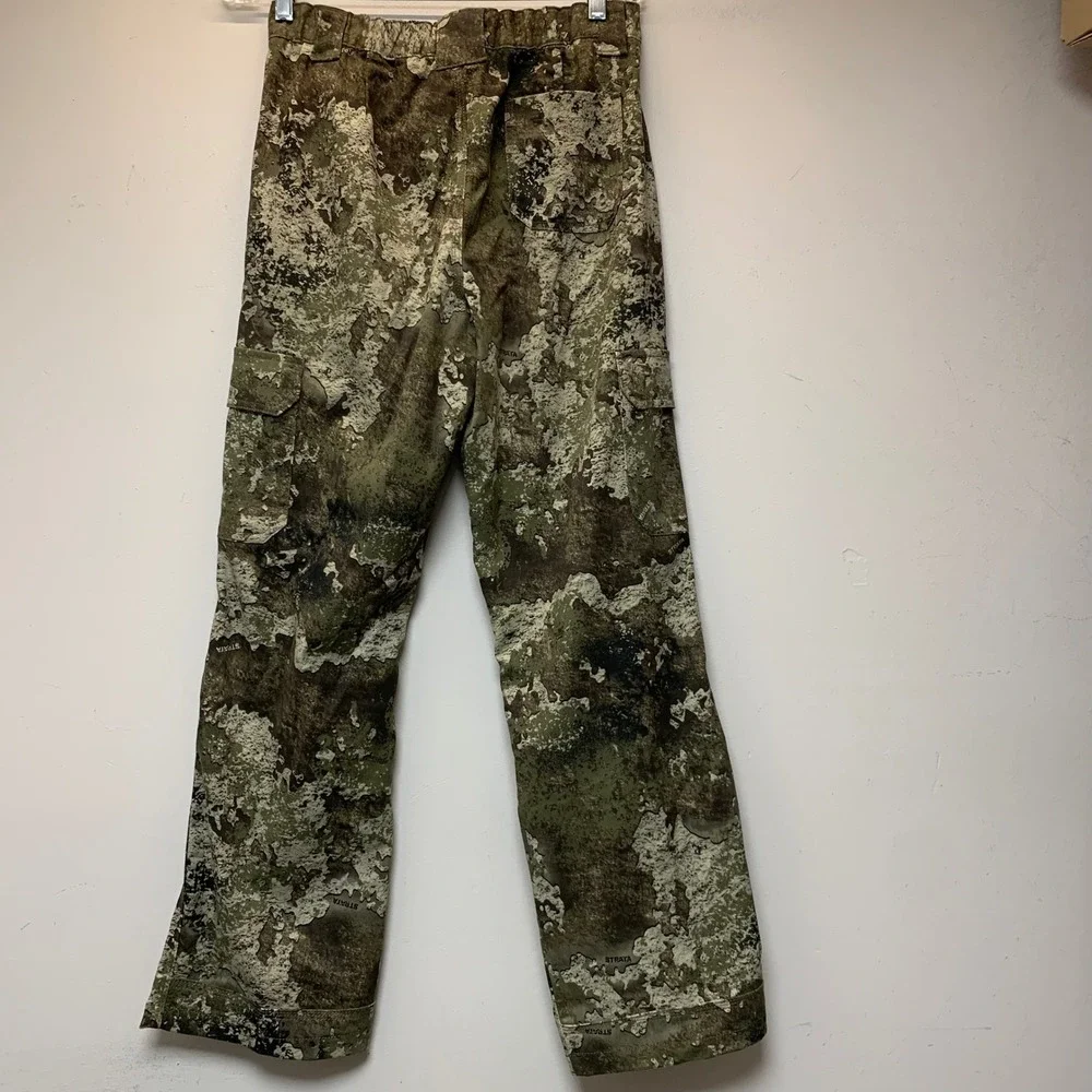RedHead Silent-Hide Cargo Pants Youth 2XL Green Strata Camo Excellent Stretch